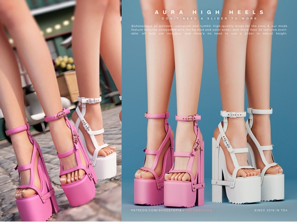 Босоножки Aura high heels